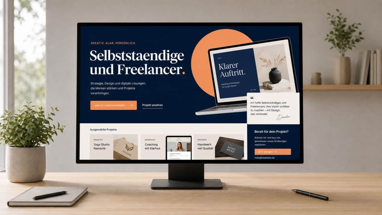 Homepage erstellen lassen für Selbstständige und Freelancer