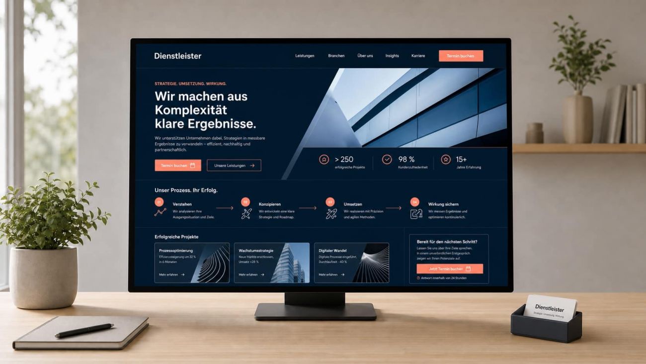 Homepage erstellen lassen für Dienstleister