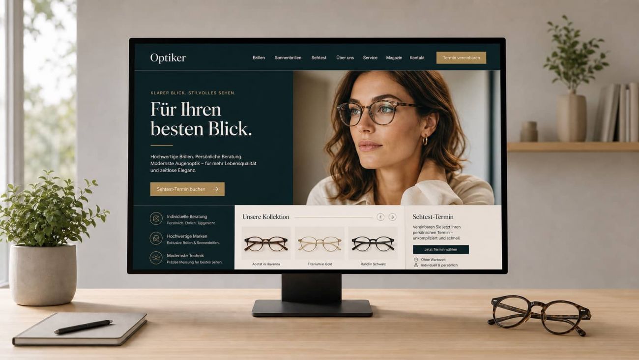 Homepage erstellen lassen für Optiker