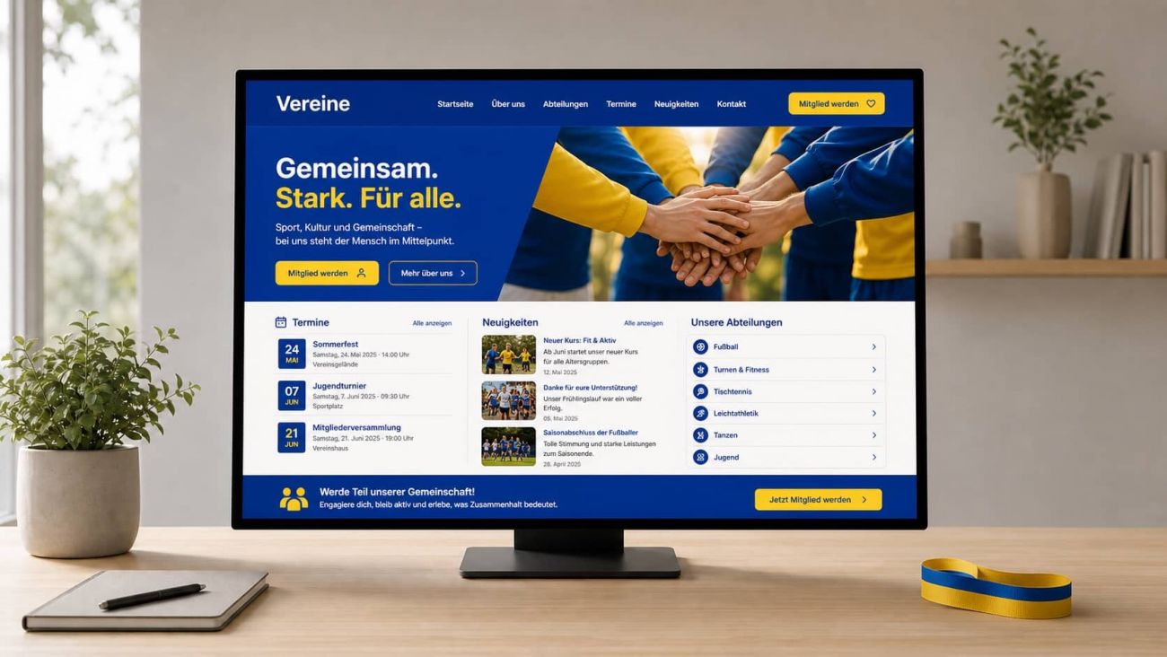 Homepageerstellung für Vereine