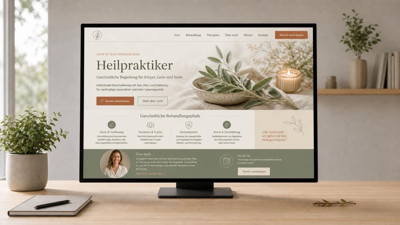 Homepage erstellen lassen für Heilpraktiker