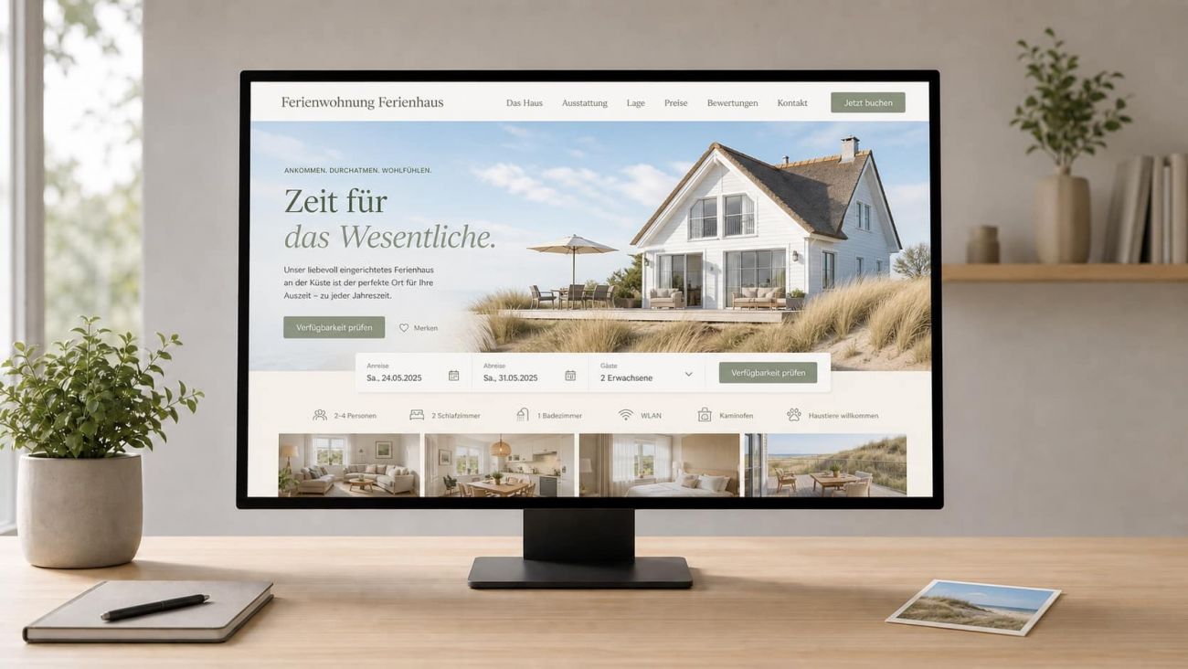 Homepageerstellung für Ferienwohnung - Ferienhaus