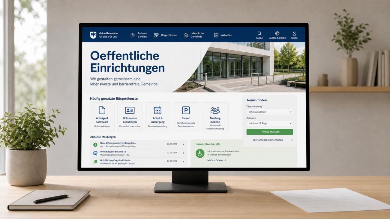 Homepage erstellen lassen für öffentliche Einrichtungen